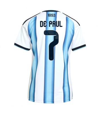Argentina Rodrigo De Paul #7 Hemmatröja Dam VM 2026 Kortärmad